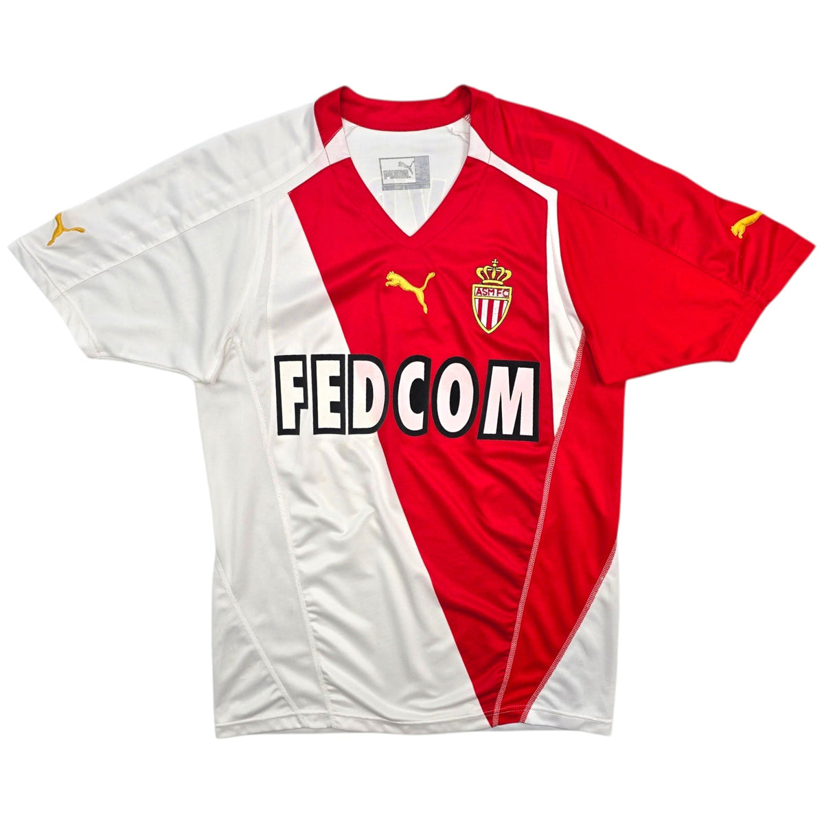 2004/06 Monaco Home Football Shirt (S) Puma #3 Evra