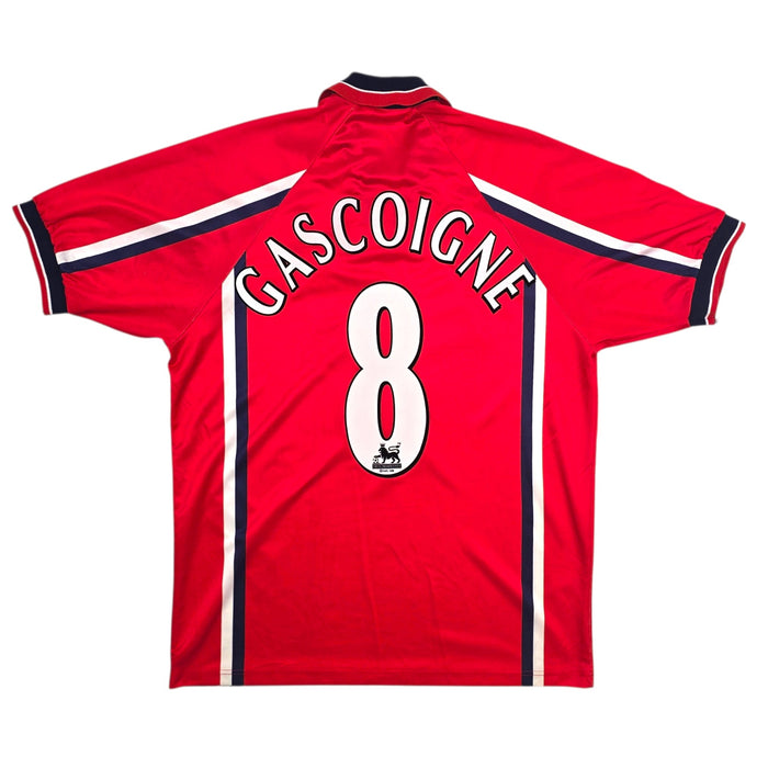 1999/00 Middlesbrough Home Football Shirt (L) Errea #8 Gascoigne