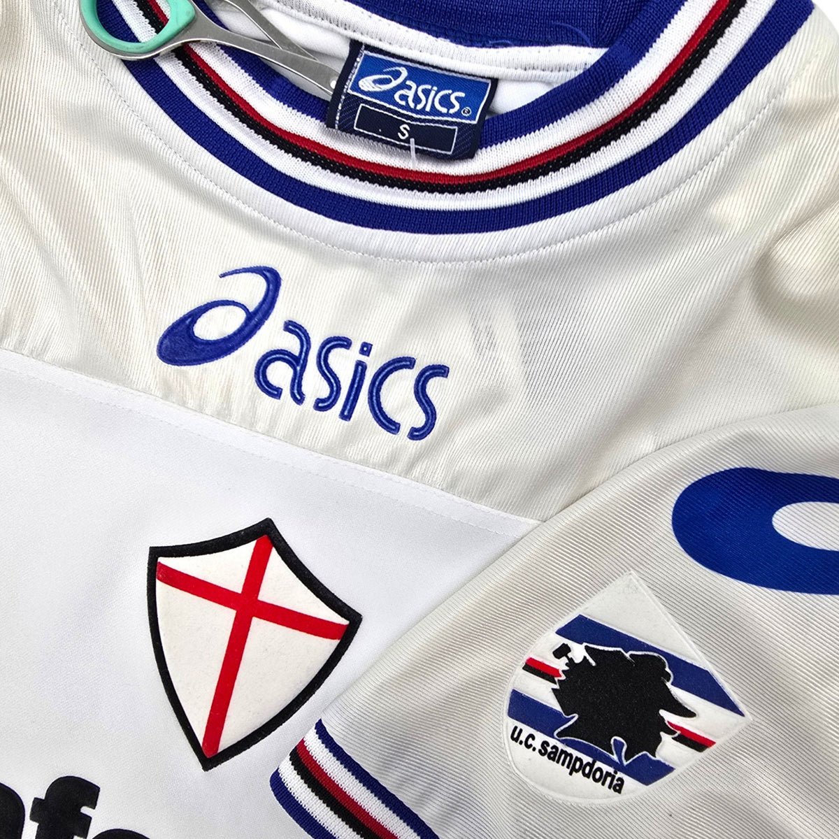 2001/02 Sampdoria Away Football Shirt (S) Asics