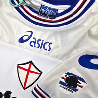 2001/02 Sampdoria Away Football Shirt (S) Asics