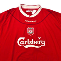 2002/04 Liverpool Home Football Shirt (XL) Reebok