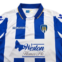 2017/18 Colchester United Home Football Shirt (L) Macron #9 Fuller
