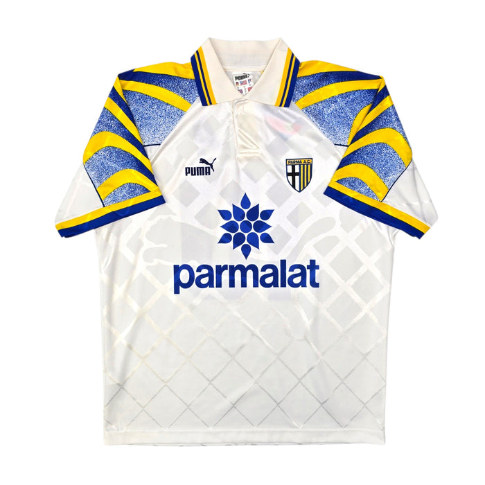 1995/97 Parma Home Football Shirt (M) Puma #10 Zola