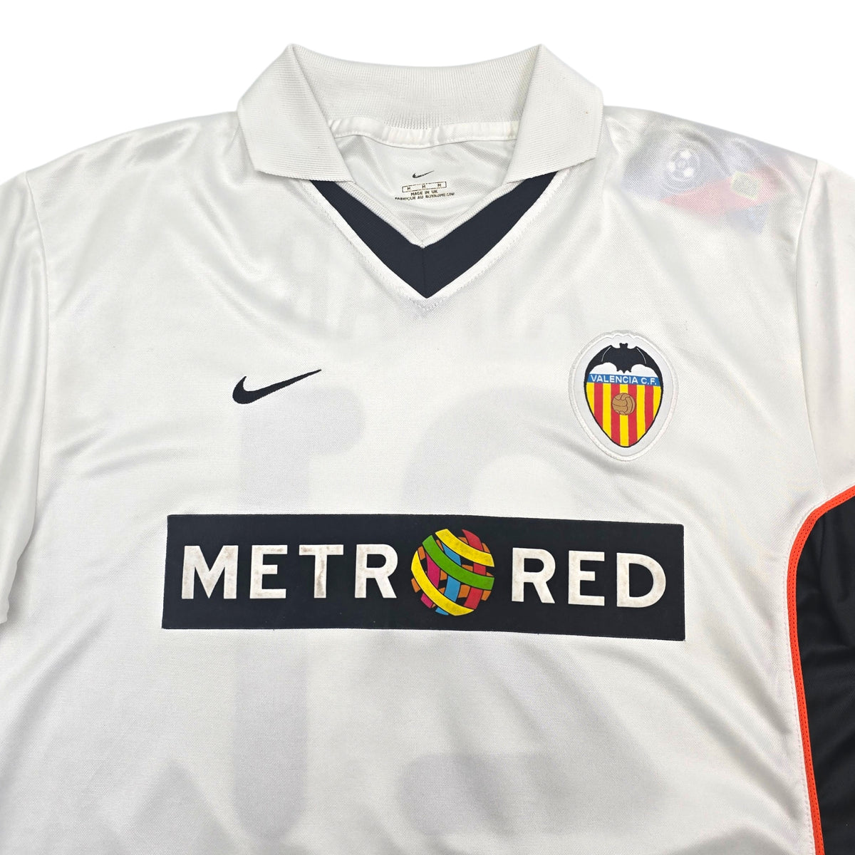2001/02 Valencia Home Football Shirt (M) Nike #21 Aimar