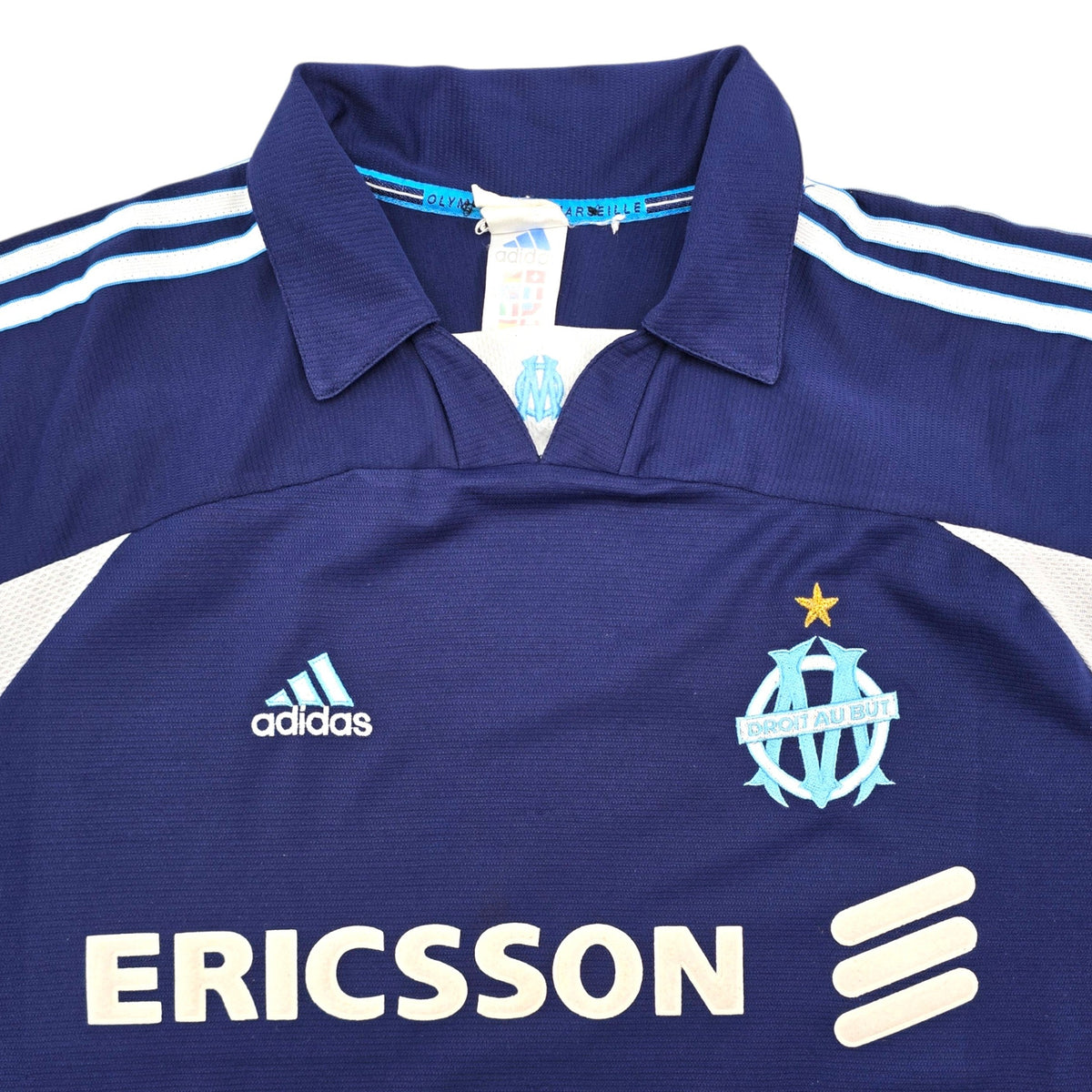 1999/00 Olympique Marseille Away Football Shirt (XL) Adidas #7 Pires