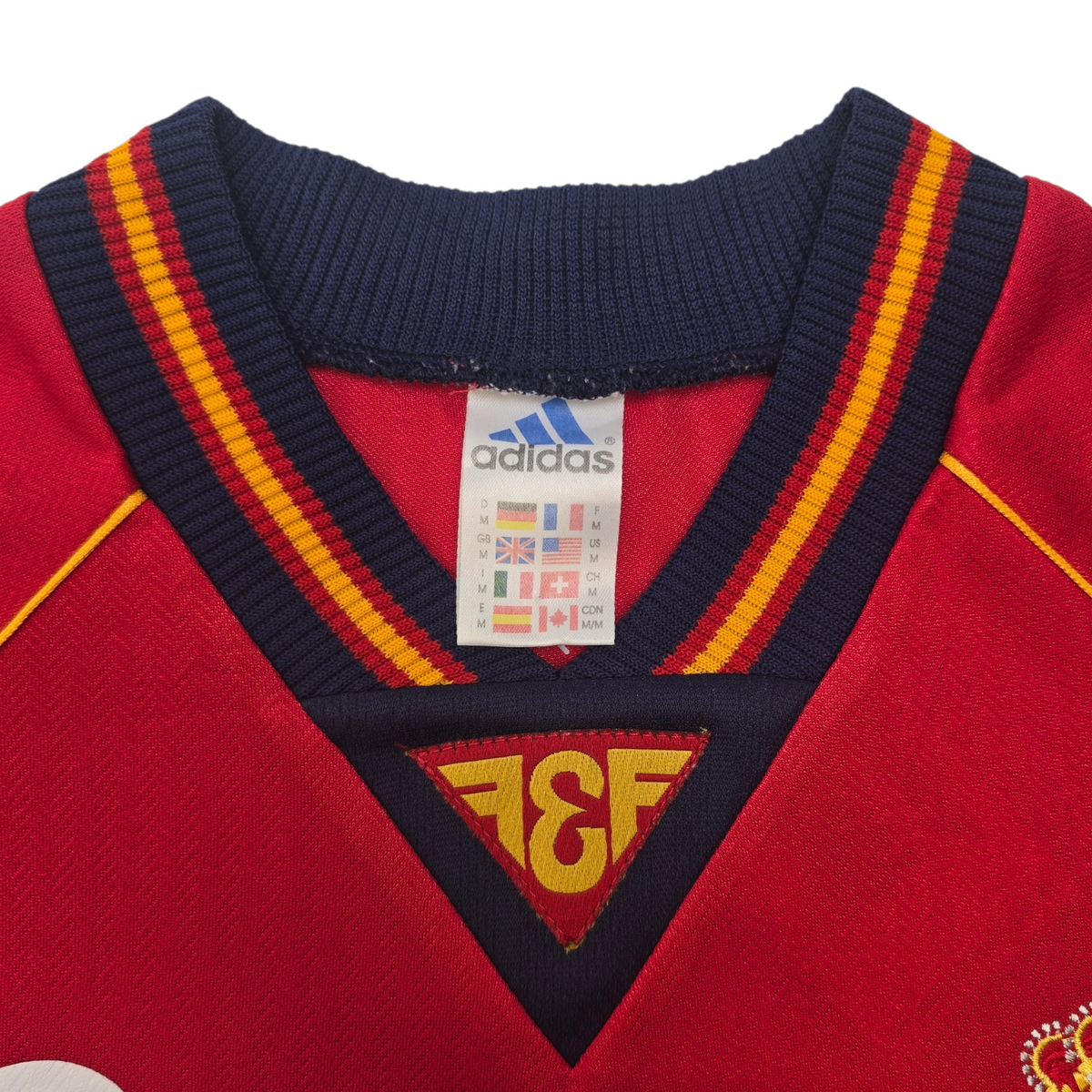 1998/99 Spain Home Football Shirt (M) Adidas #10 Raul