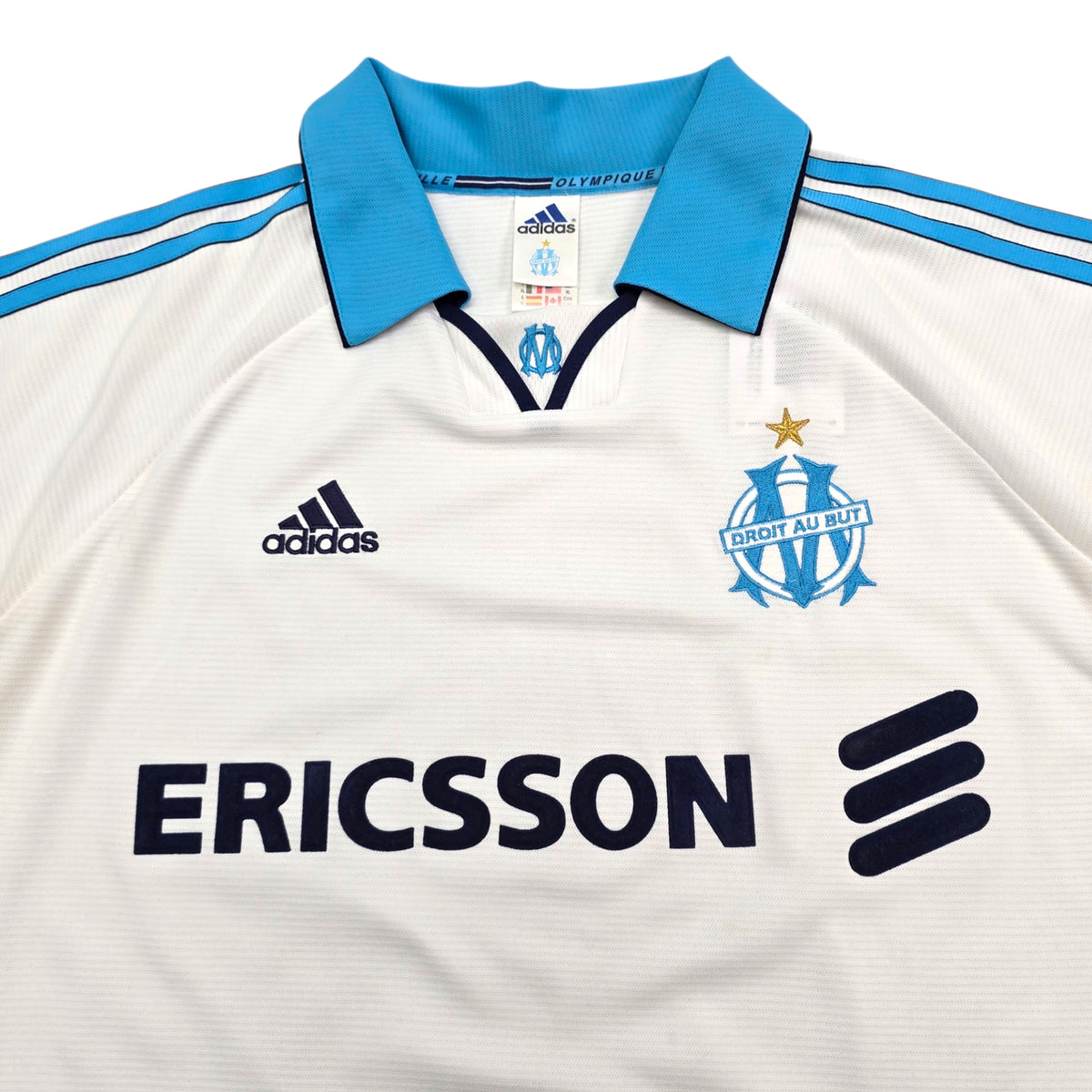 1999/00 Olympique Marseille Home Football Shirt (XL) Adidas