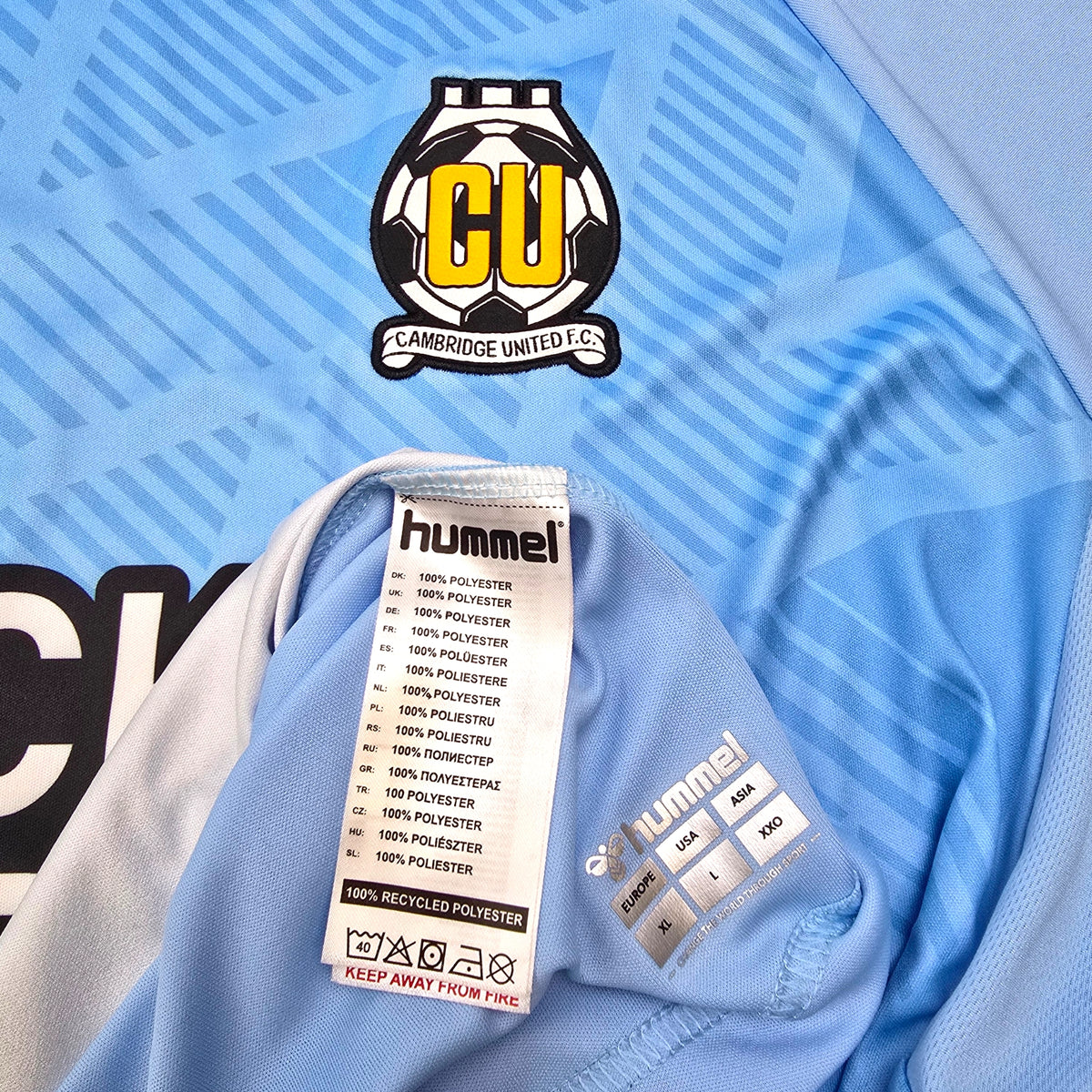 2022/23 Cambridge United Away Football Shirt (XL) Hummel
