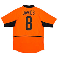 2002/04 Holland Home Football Shirt (M) Nike #8 Davids