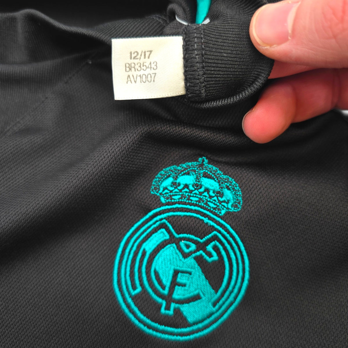 2017/19 Real Madrid Away Football Shirt (M) Adidas #7 Ronaldo