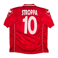 1998/99 Piacenza Home Football Shirt (M) Lotto #10 Stroppa