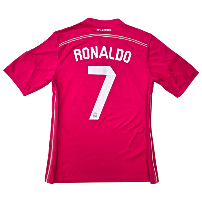 2014/15 Real Madrid Away Football Shirt (M) Adidas #7 Ronaldo
