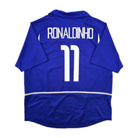 2002/04 Brazil Away Football Shirt (XL) Nike #11 Ronaldinho