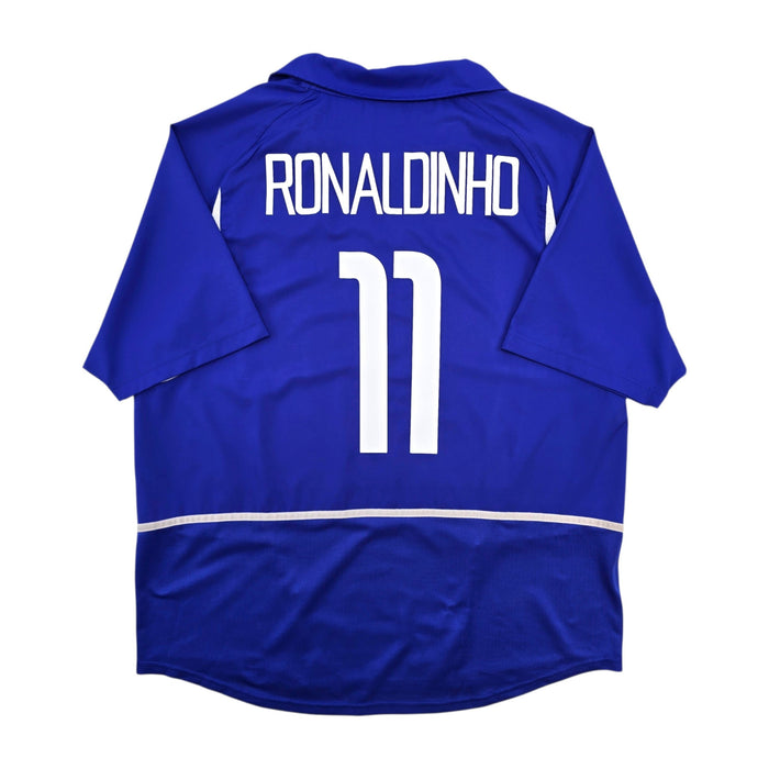 2002/04 Brazil Away Football Shirt (XL) Nike #11 Ronaldinho