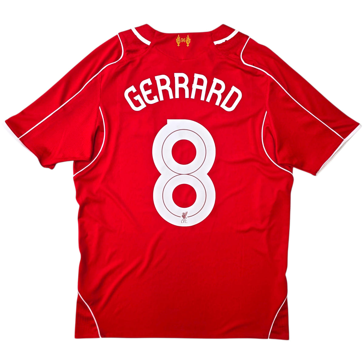 2014/15 Liverpool Home Football Shirt (M) Warrior #8 Gerrard
