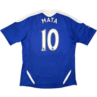 2011/12 Chelsea Home Football Shirt (L) Adidas #10 Mata