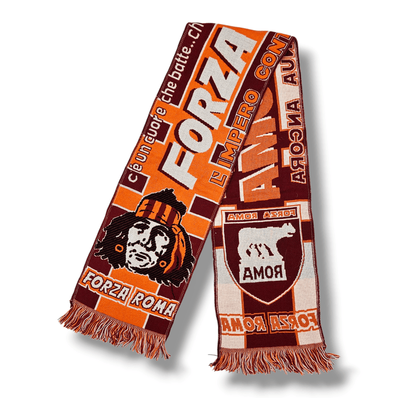 Roma Vintage Football Scarf - Football Finery - FFS009