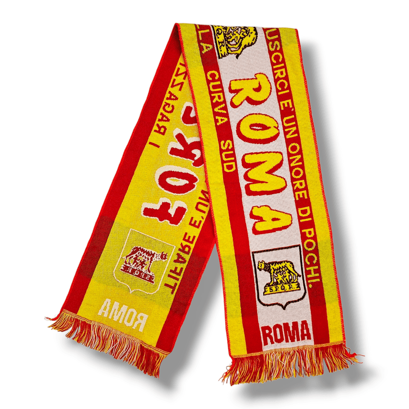 Roma Vintage Football Scarf - Football Finery - FFS010