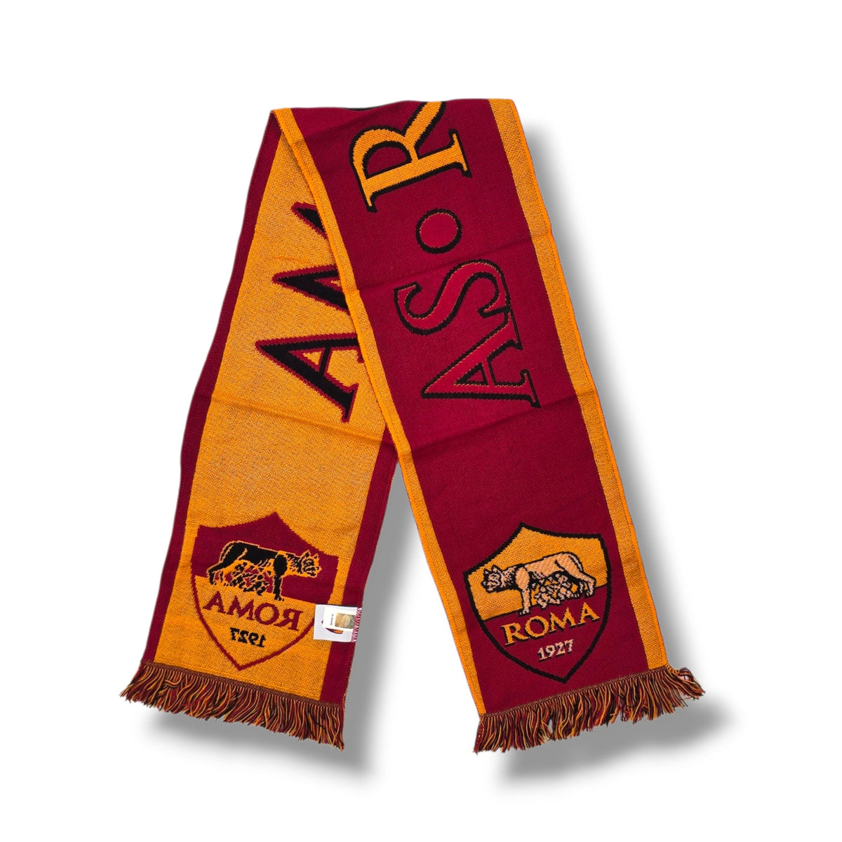Roma Vintage Football Scarf - Football Finery - FFS091
