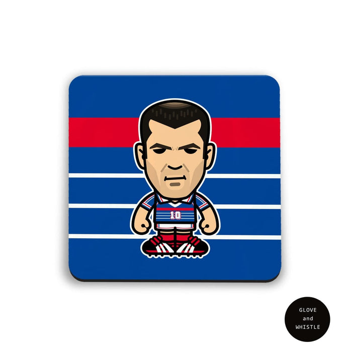 Zinedine Zidane France Football Coaster - Football Finery - FF203100