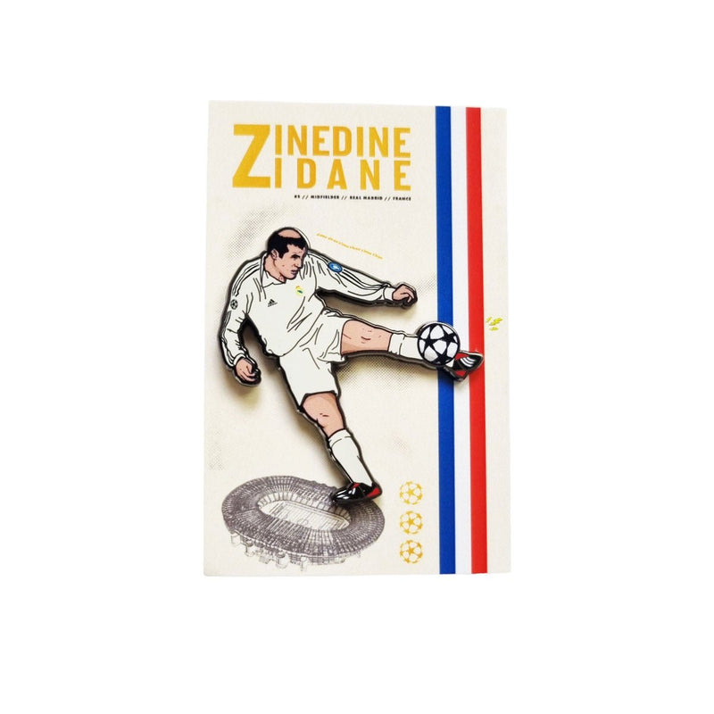 Zinedine Zidane - Real Madrid Football Icon Pin Badge - Football Finery - FF203155